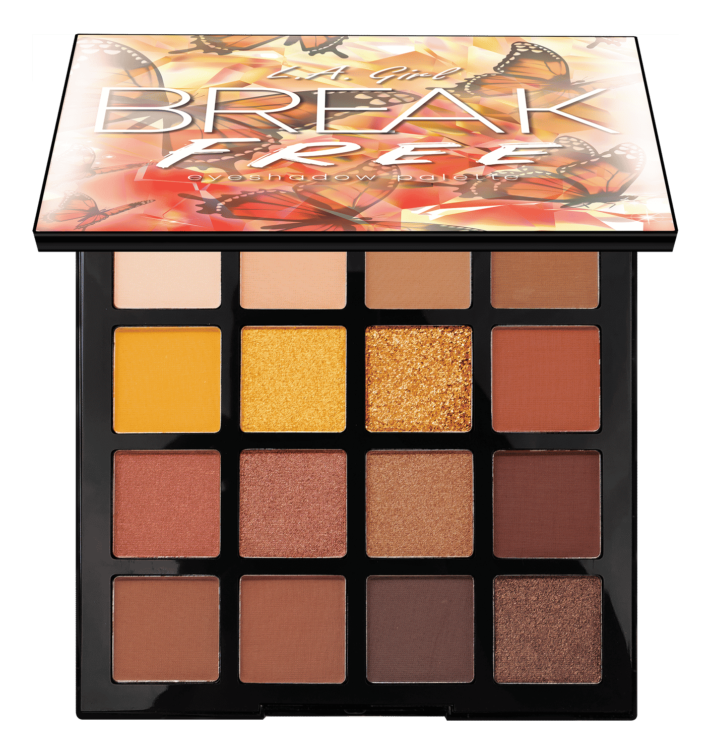 Buy LA Girl 16 color break free eyeshadow palette - Be You 35 GM - Purplle