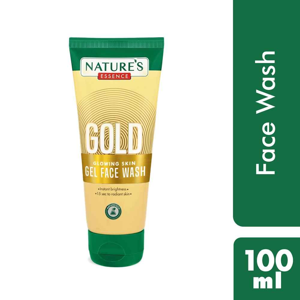 Buy Nature's Essence Gold Glowing Skin Gel Face Wash, 100ml - Purplle