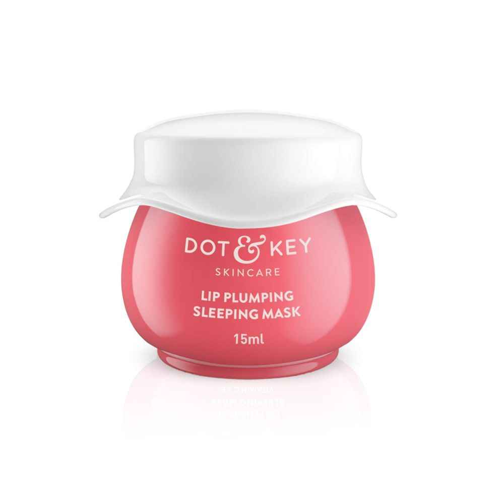 Buy Dot & Key LIP PLUMPING SLEEPING MASK Vitamin C + E MINI, 15ml, Lip mask for dry lips (15 ml) - Purplle