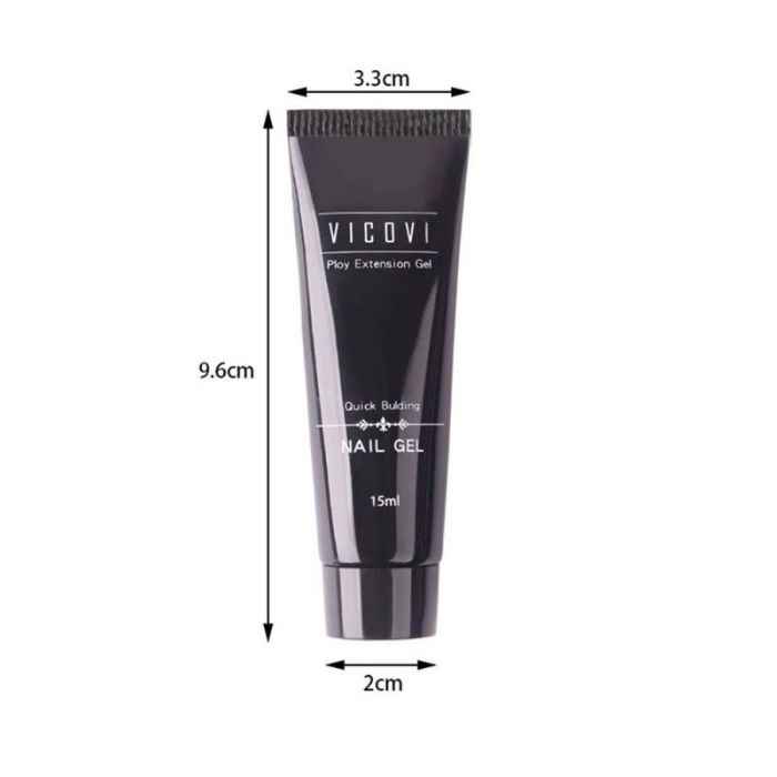 Buy VICOVI 15ml Pearlescent Extension Gel UV Nail Gel Color Poly Finger Gel Nail Art Nail Extension Poly UV Gel (VICOVI-15ml-09) - Purplle