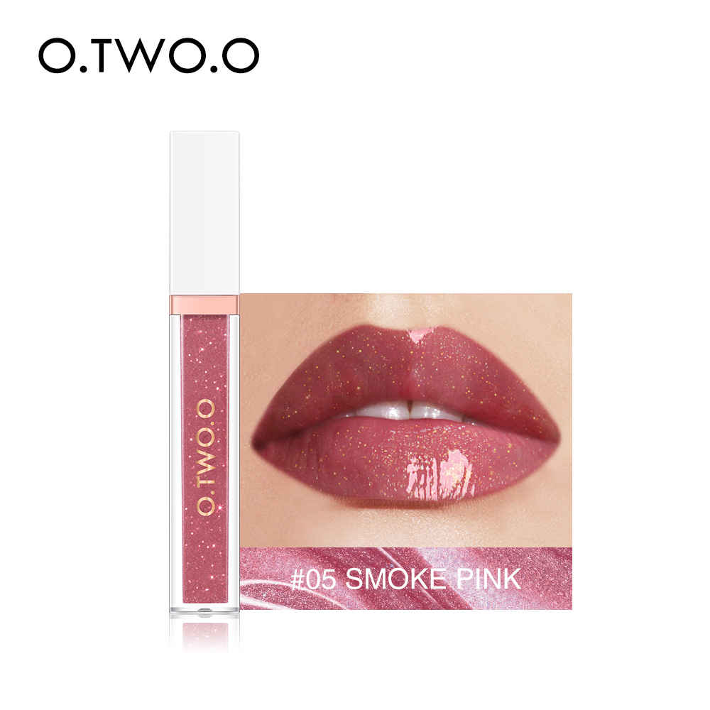 Buy O.TWO.O Resplendent "Heart" Sparkle Mirror Lipgloss#5 - Purplle