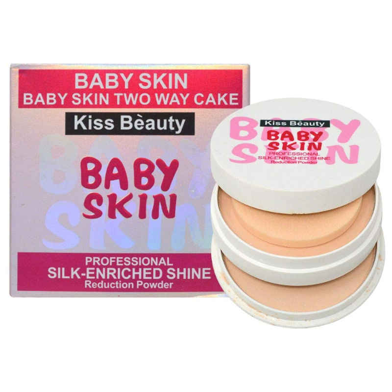 Buy Kiss Beauty 2in1 Baby Skin Compact Powder 20gm - Purplle