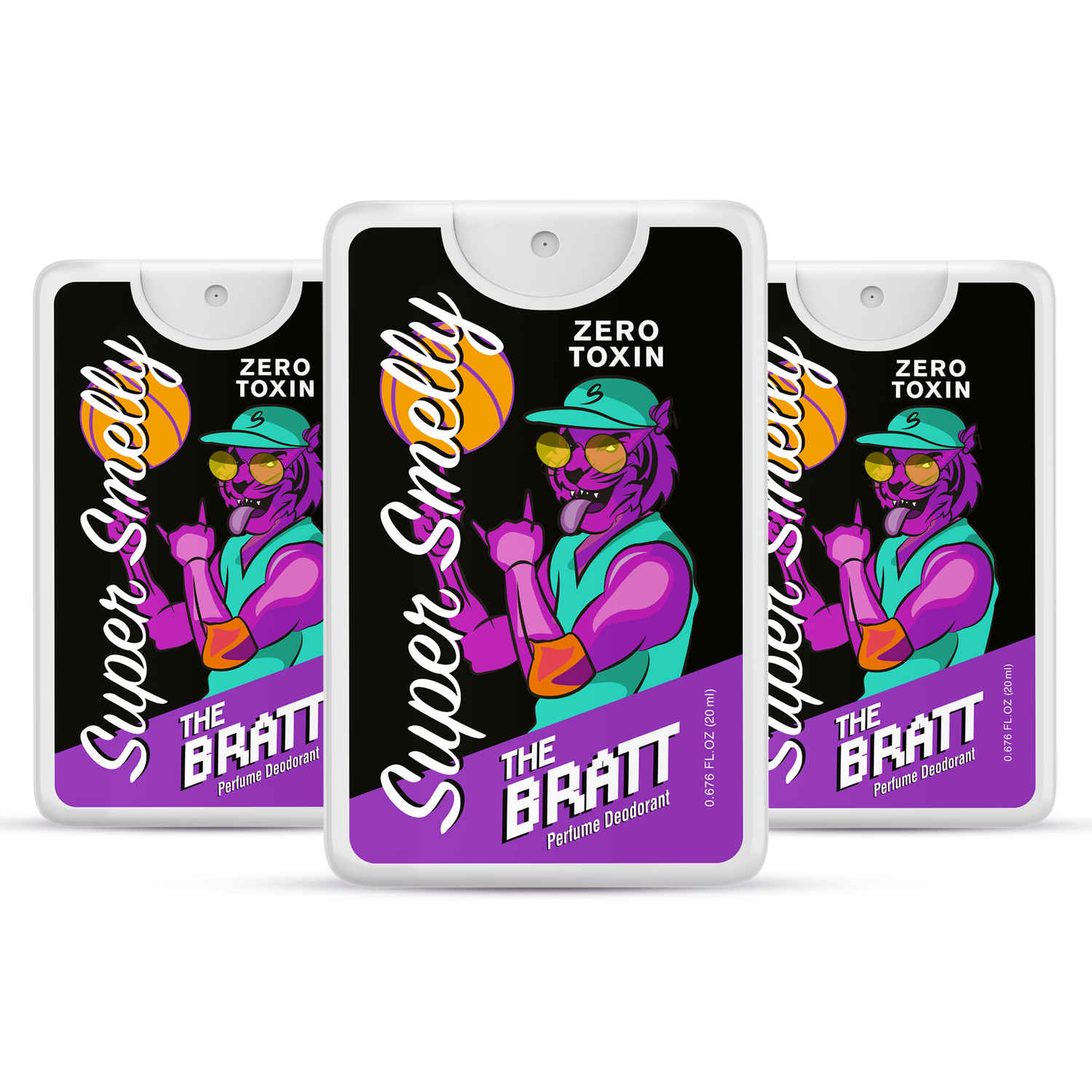 Buy Super Smelly Bratt Pocket Perfume Spray | For Men and Women| 20ml | Pack of 3 - Purplle