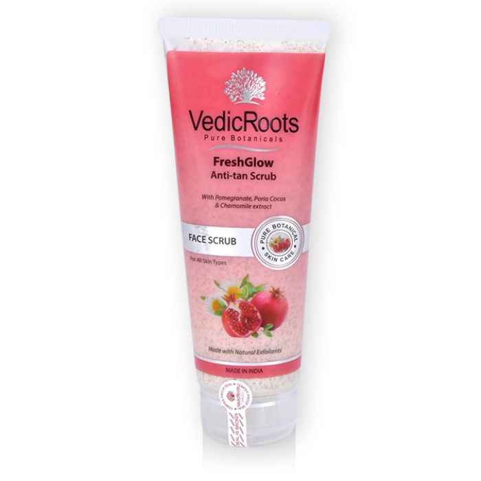 Buy VedicRoots FreshGlow Anti-tan Scrub-(120 g) - Purplle