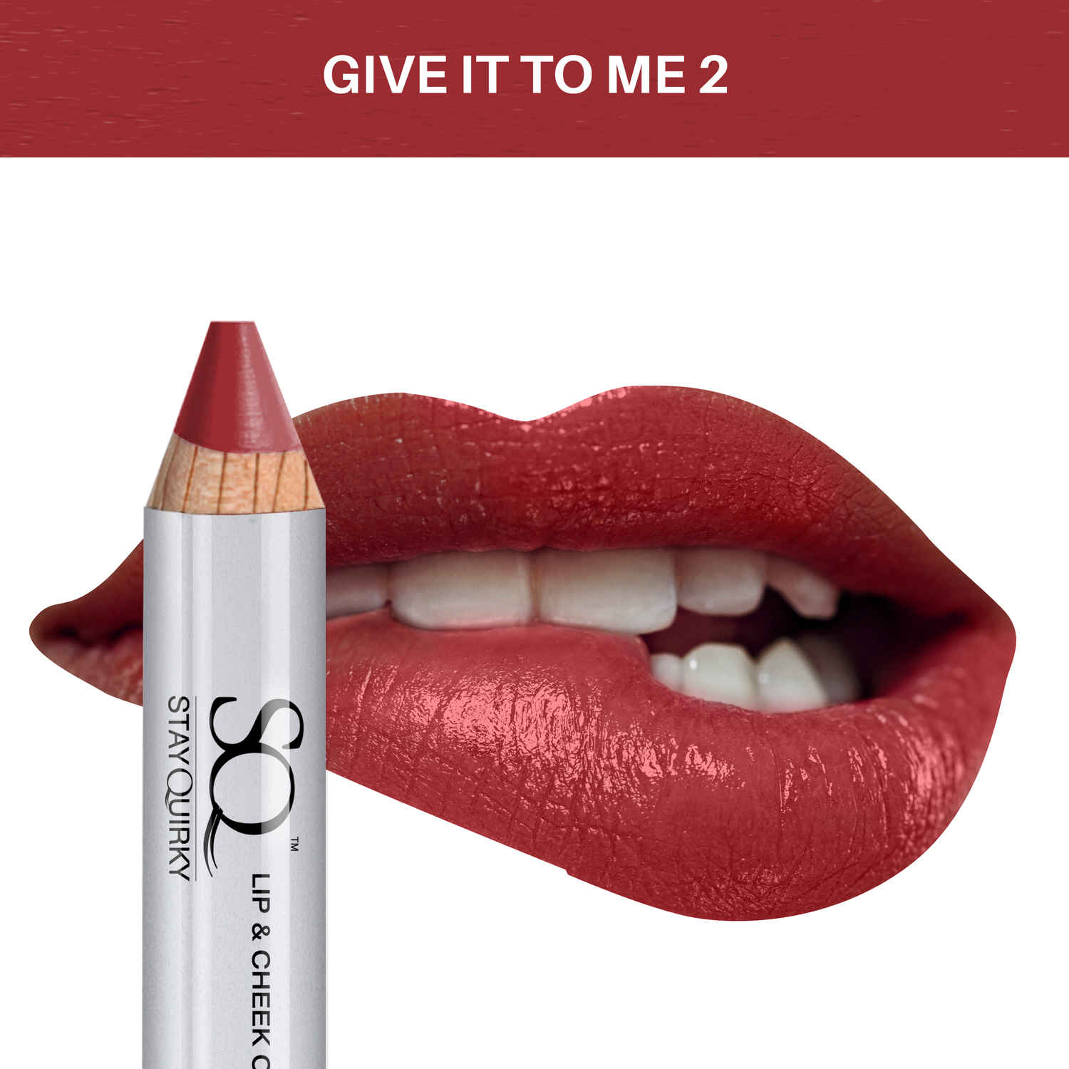 Buy Stay Quirky Lip and Cheek Crayon, Red, Want Some Wood - Give It To Me 2 (2.29 g) - Purplle
