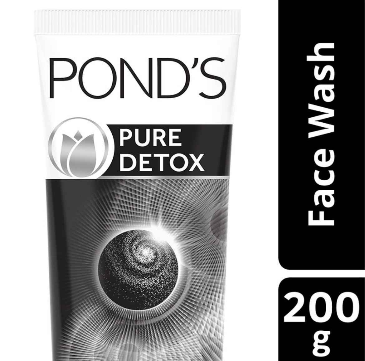 Buy Pond's Pure Detox Anti-Pollution Purity Face Wash With Activated Charcoal, 200 g - Purplle