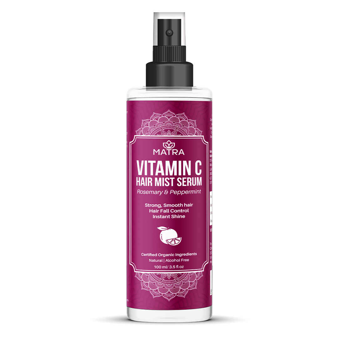 Buy Matra Vitamin C Hair Mist Serum with Rosemary & Peppermint - Alcohol-free Hair Spray for Hair fall control and Strong, Smooth, Shiny Hair - Instant Revitalizing Hair Serum for Volume, Polishing & Hair Protection - Purplle