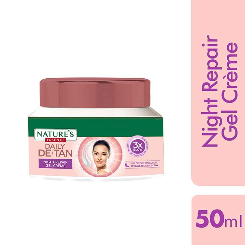 Buy Nature's Essence Daily De-Tan Night Repair Gel Creme, 50 gms - Purplle