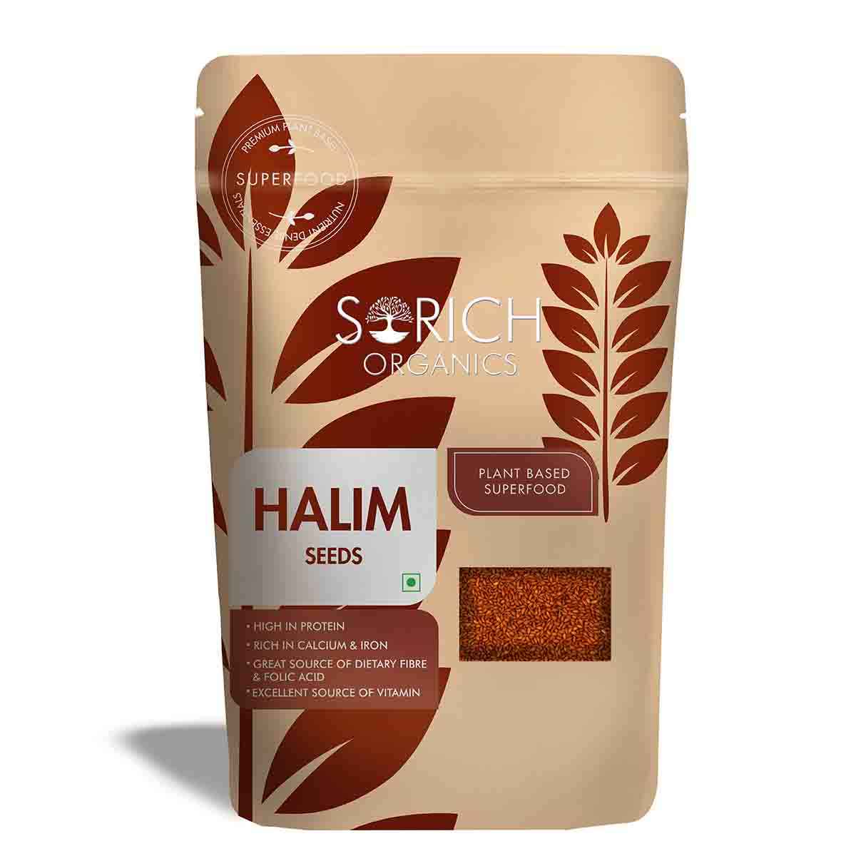 Buy Sorich Organics Halim Seeds - 400 Gm - Garden Cress Seeds / Aliv Seeds - Immunity Booster Superfood - Purplle