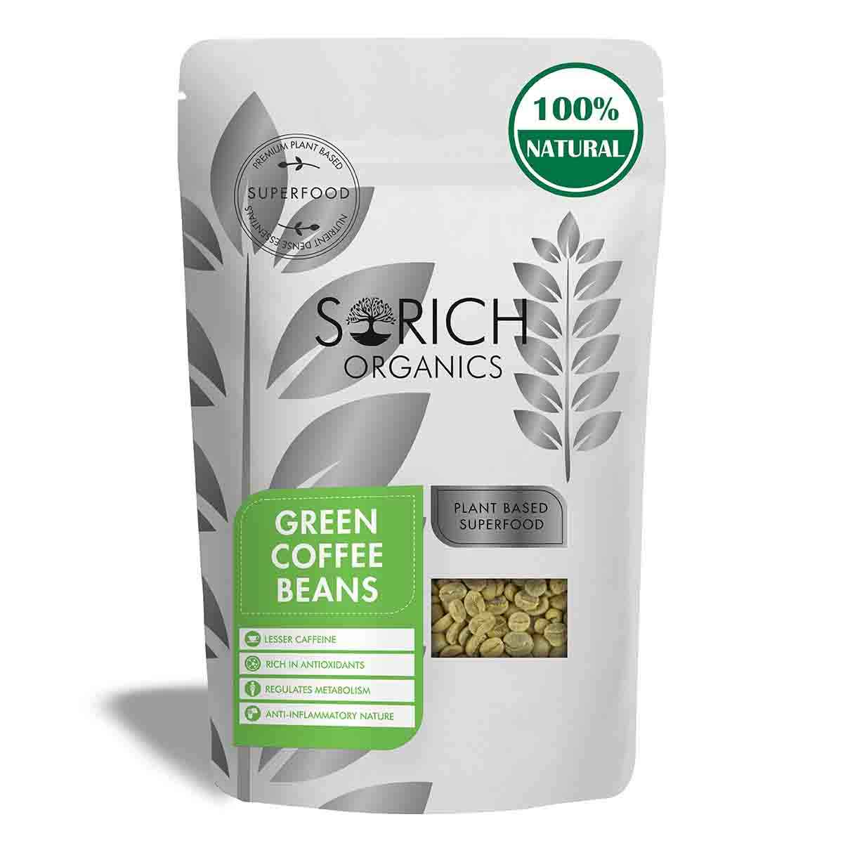 Buy Sorich Organics Green Coffee Beans for Weight Management - 400 Gm - Purplle