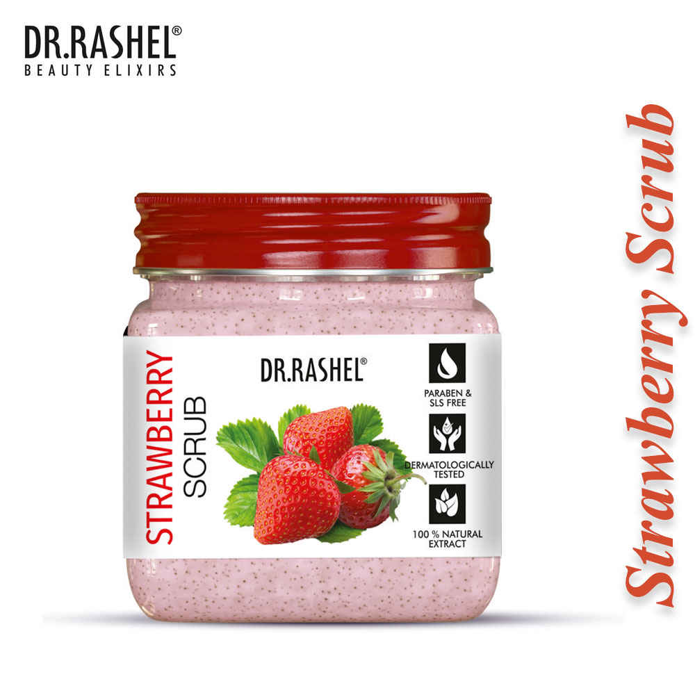 Buy Dr.Rashel Revitalize Strawberry Face and Body Scrub For All Skin Types (380 ml) - Purplle