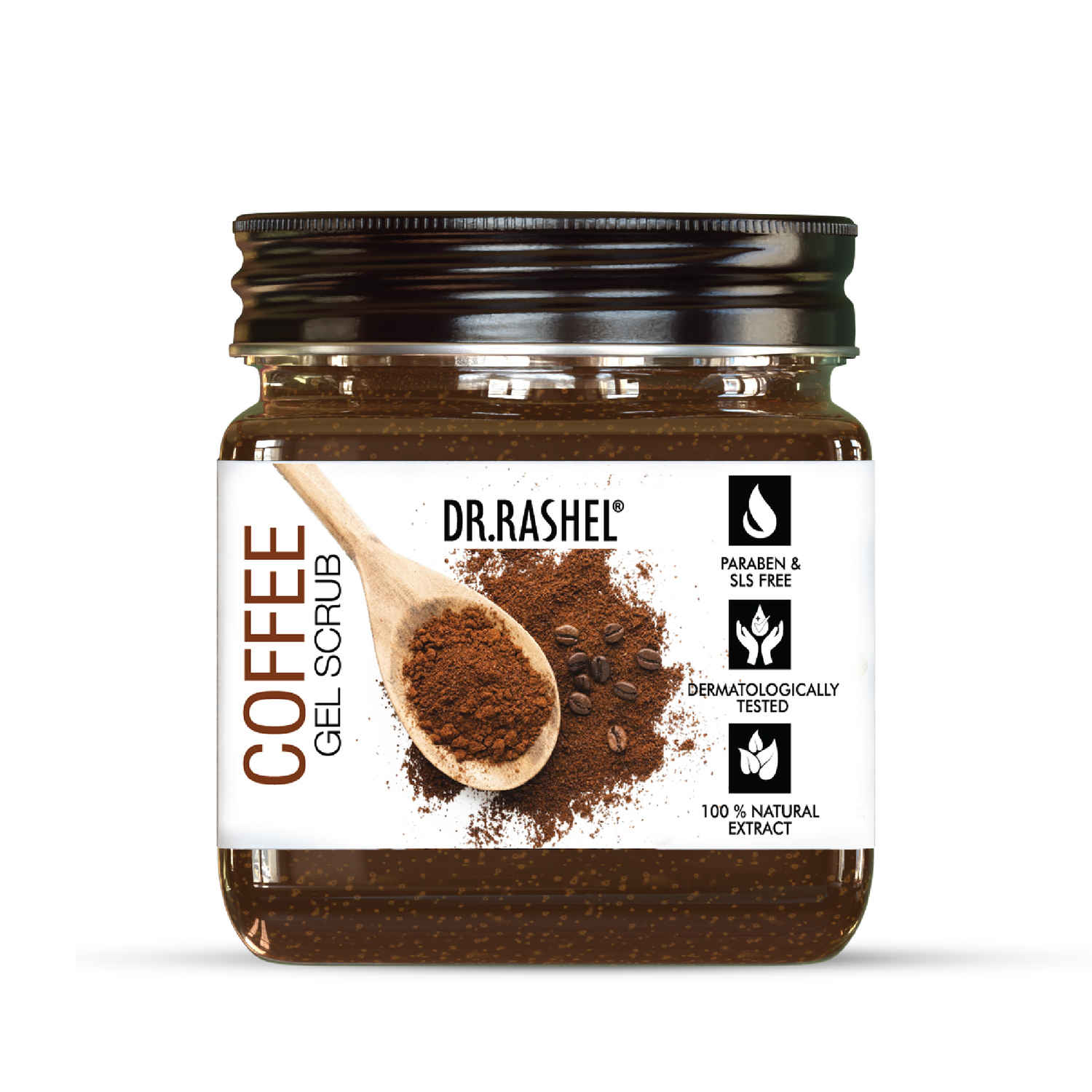 Buy Dr.Rashel Re-Sculpting Coffee Face and Body Gel Scrub For All Skin Types (380 ml) - Purplle