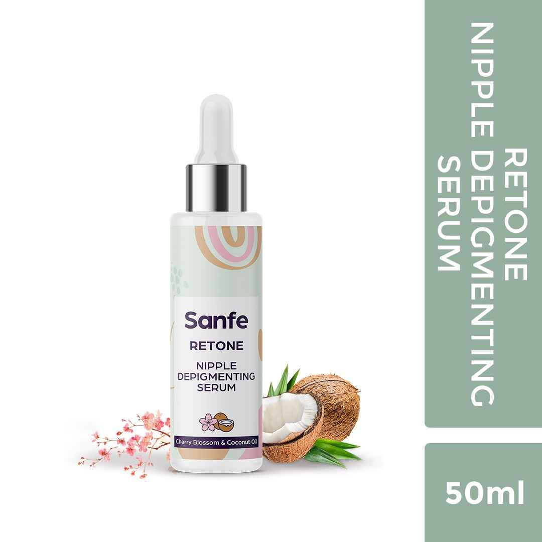 Buy Sanfe Lightening & Depigmenting Breast Serum for Women - 50ml with Hyaluronic Acid & Niacinamide Treats Hyperpigmentation, Moisturises and Nourishes - Purplle