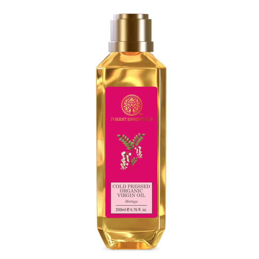 Buy Forest Essentials Organic Cold Pressed Virgin Oil Moringa 200 ml - Purplle