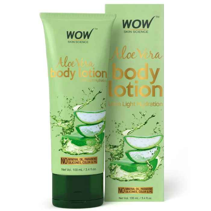 Buy WOW Skin Science Aloe Vera Ultra Light Hydration Body Lotion (100 ml) - Purplle