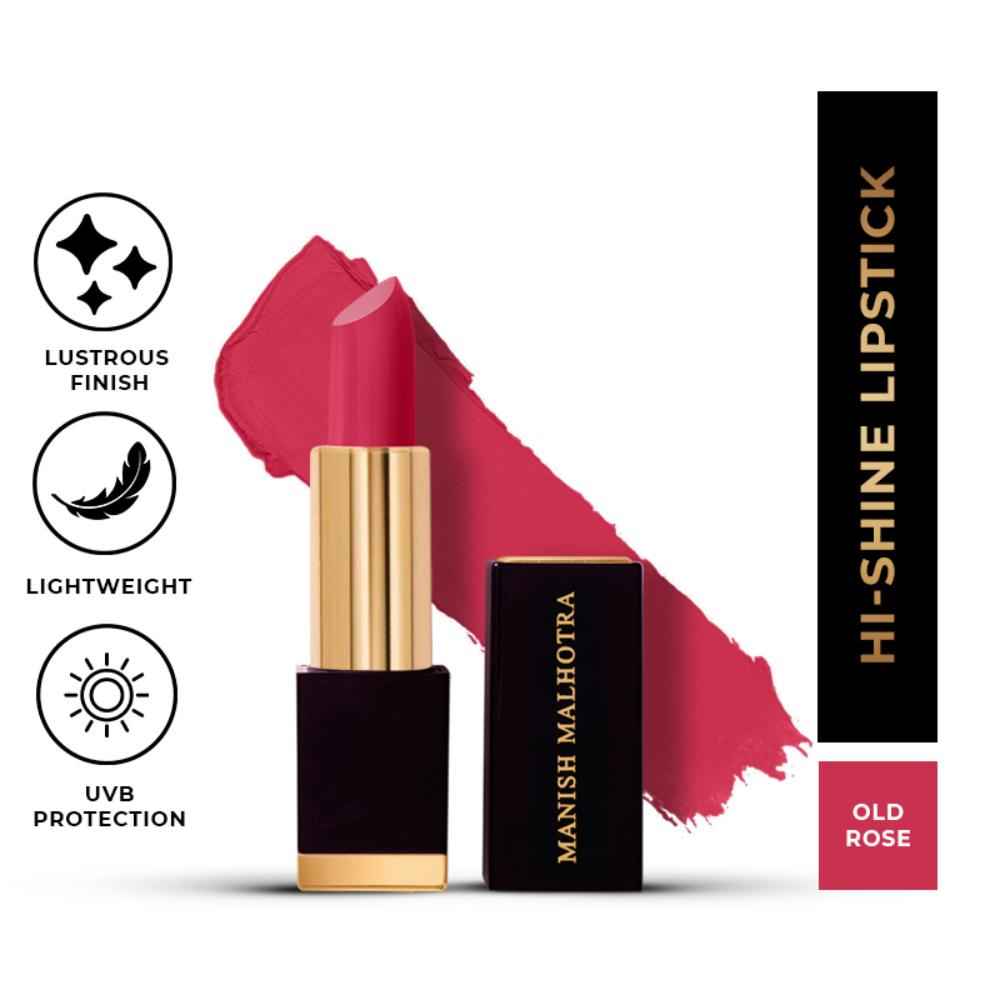 Buy Manish Malhotra Beauty By MyGlamm Hi-Shine Lipstick-Old Rose-4gm - Purplle
