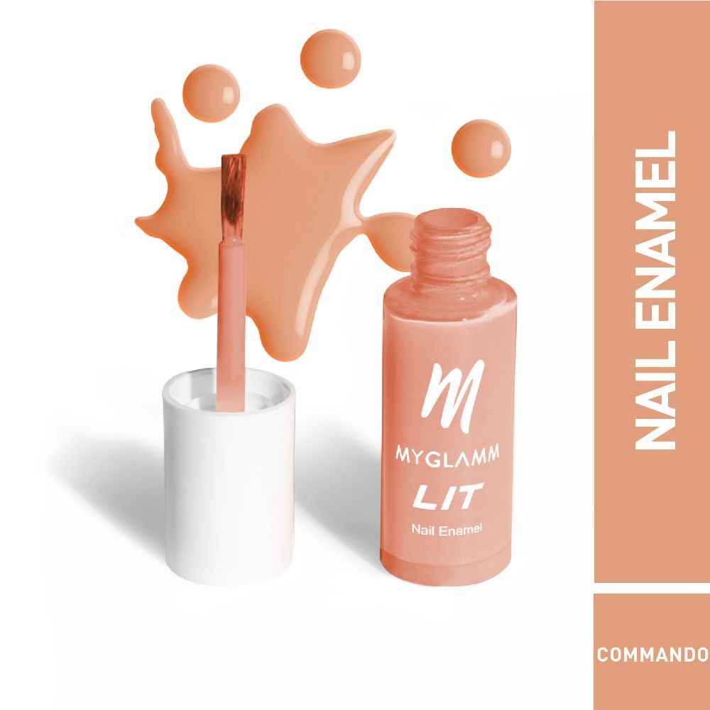 Buy MyGlamm LIT Nail Enamel-Commando-7ml - Purplle