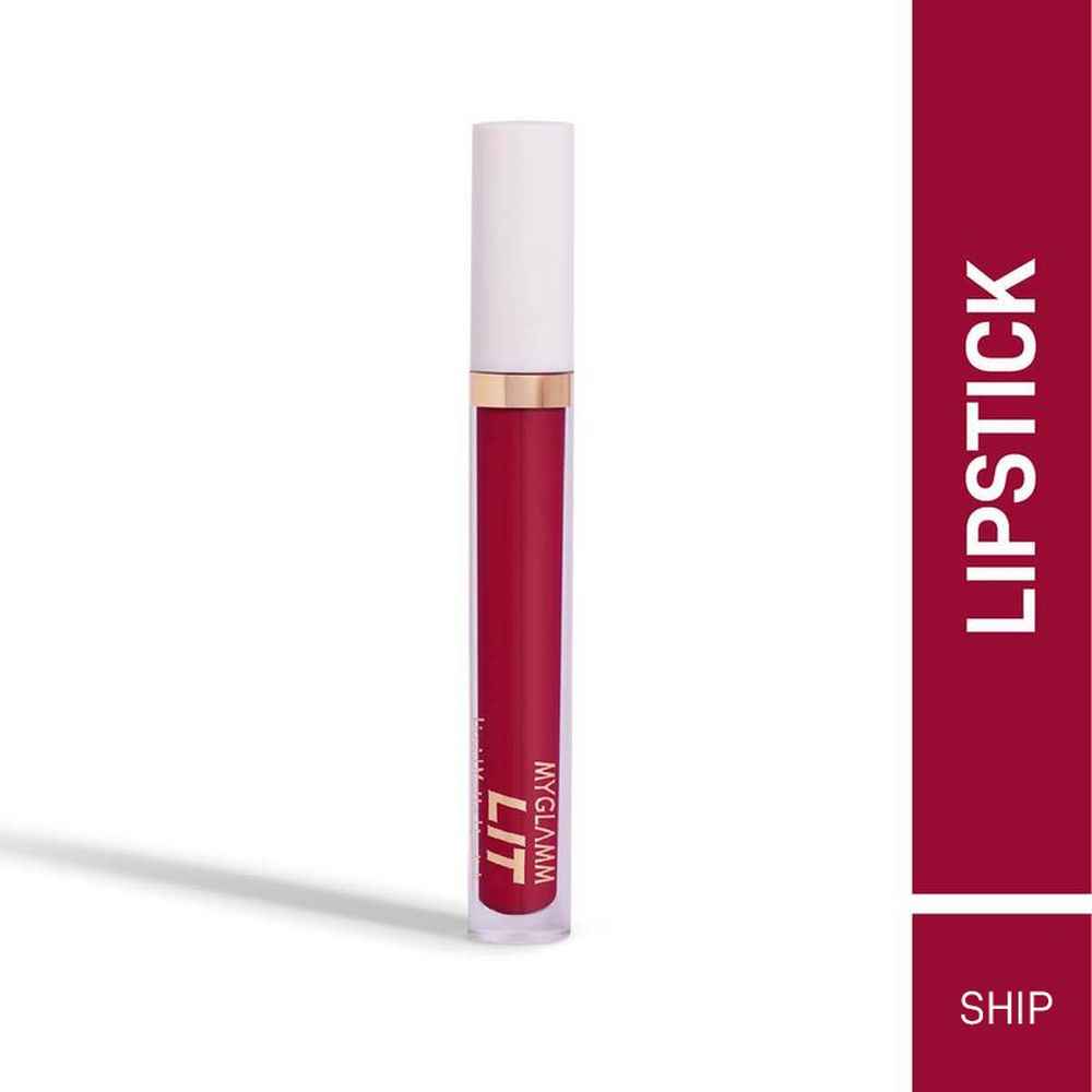 Buy MyGlamm LIT Liquid Matte Lipstick-Ship-3ml - Purplle
