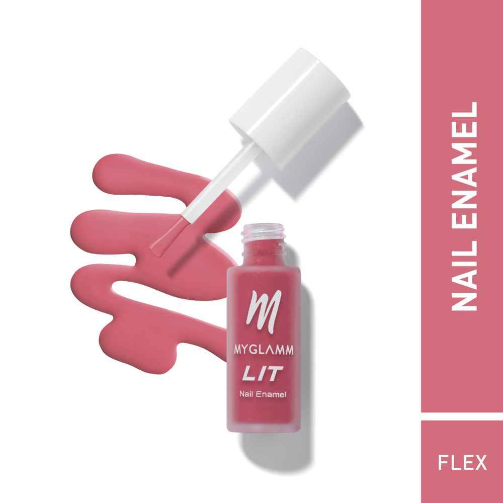 Buy MyGlamm LIT Matte Nail Enamel-Flex-7ml - Purplle