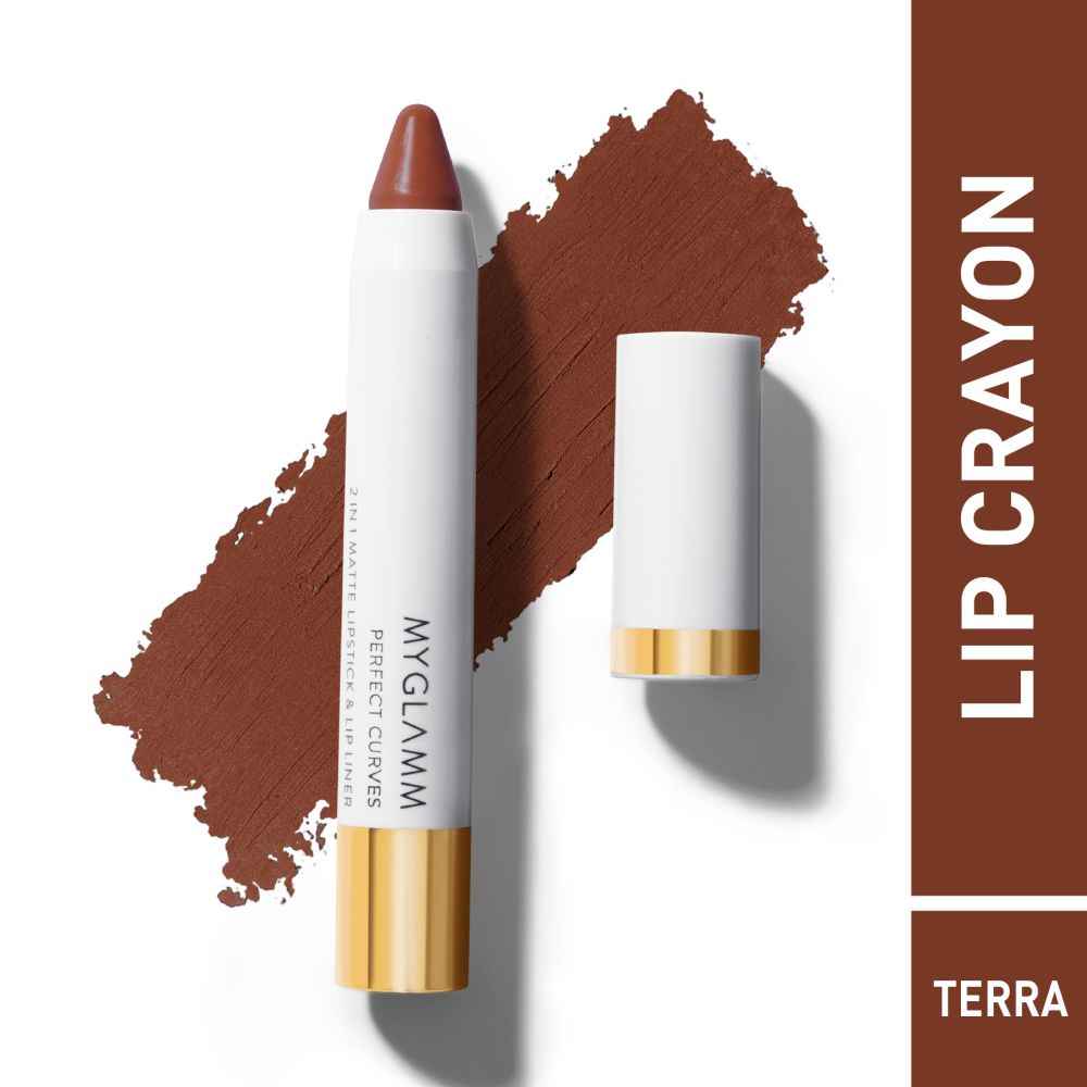 Buy MyGlamm Perfect Curves Matte Lip Crayon-Terra-3.7 gm - Purplle