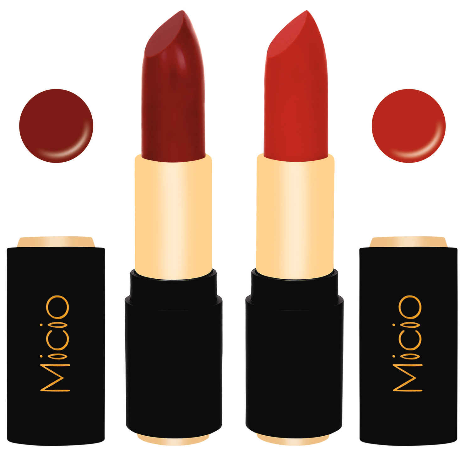 Buy Micio Lucious Lips Lipstick- Combo of 2 (Lush Plum and Berry Squash) - Purplle