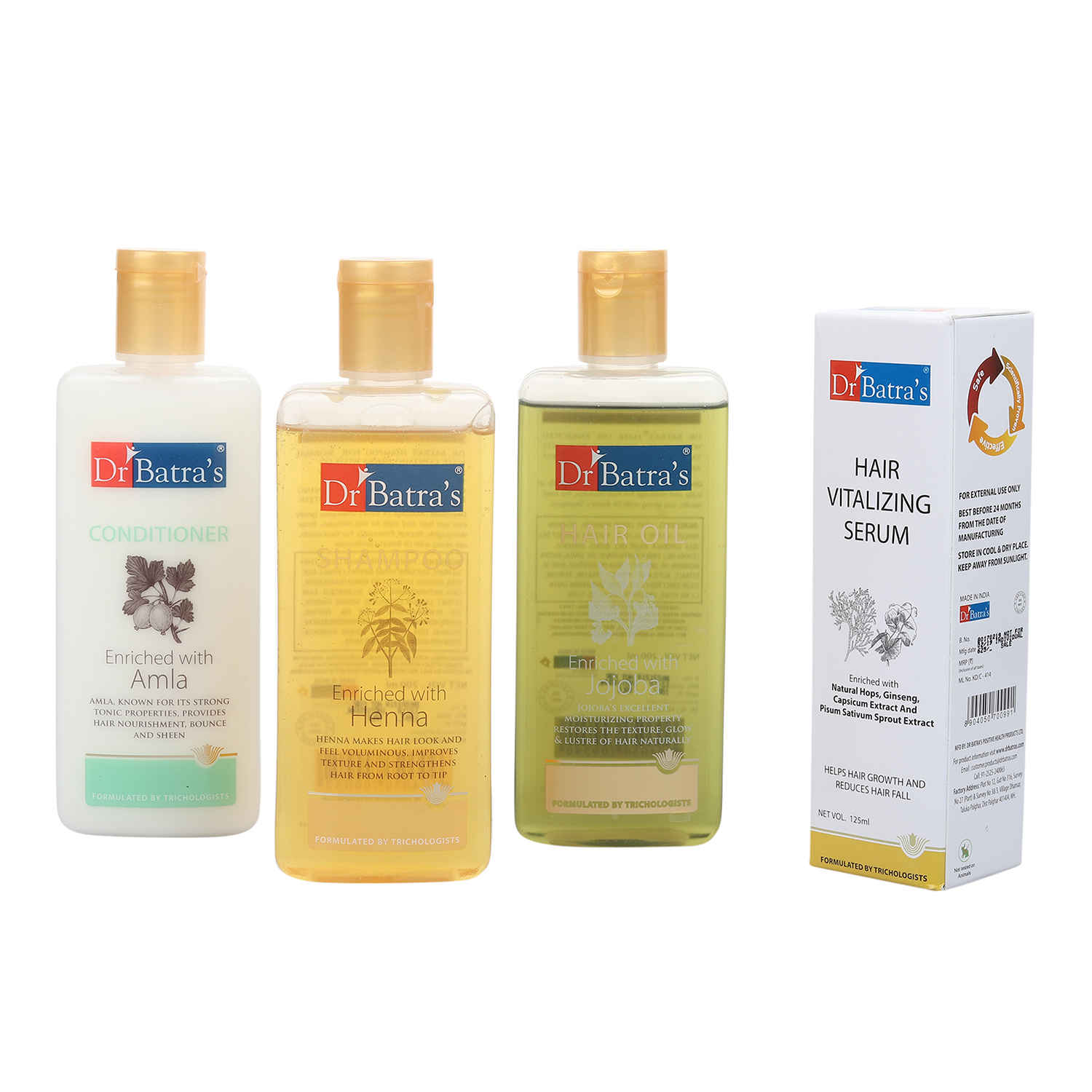 Buy Dr Batra's Hair Care Kit Stronger, Shinier & Healthier Hair - 725 ml and NutriGood For Hair Care - Purplle