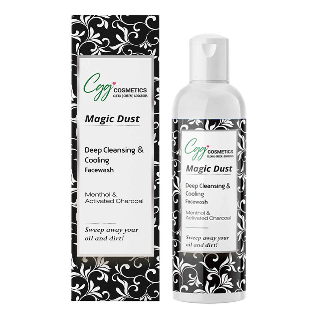 Buy CGG Cosmetics Activated Charcoal & Menthol Face Wash - Deep Cleansing & Cooling - 100ml - Purplle