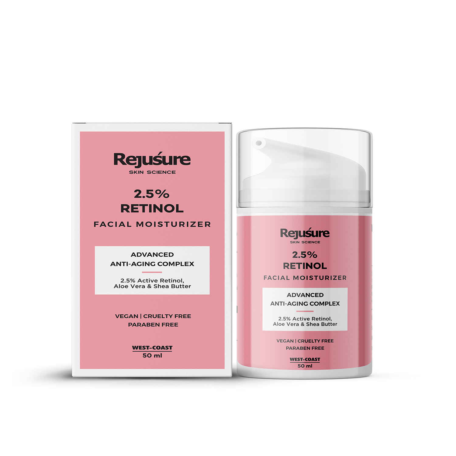 Buy Rejusure 2.5% Retinol Anti Aging Moisturizer Face & Eye Cream for Wrinkles, Fine Lines & Dark Circles Cream for Face - 50 ml - Purplle