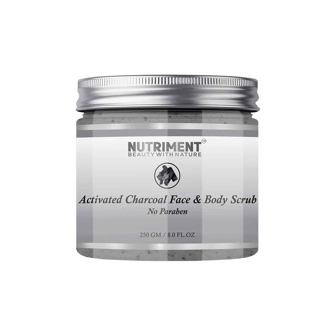 Buy Nutriment Charcoal Scrub for Deadskin Cells Removal, Removing Blackheads and Revitalises Healthy Skin, Paraban Free 250gram Suitable for all skin types - Purplle