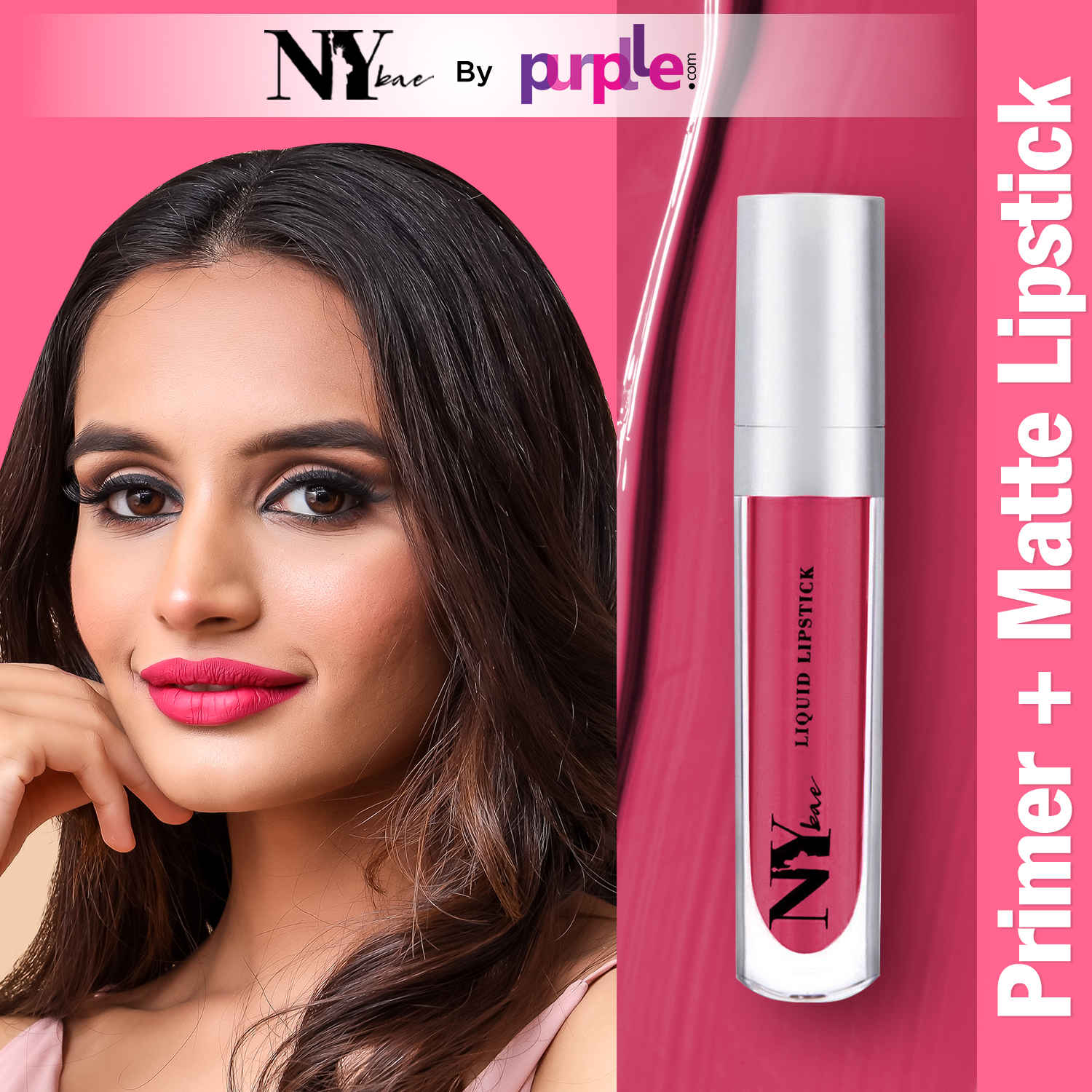 Buy NY Bae Confessions Of A Lip-a-holic Liquid Lipstick | Primer + Matte | Pink | Moisturizing | Long Lasting | Bonfire 3 (4.5 ml) - Purplle