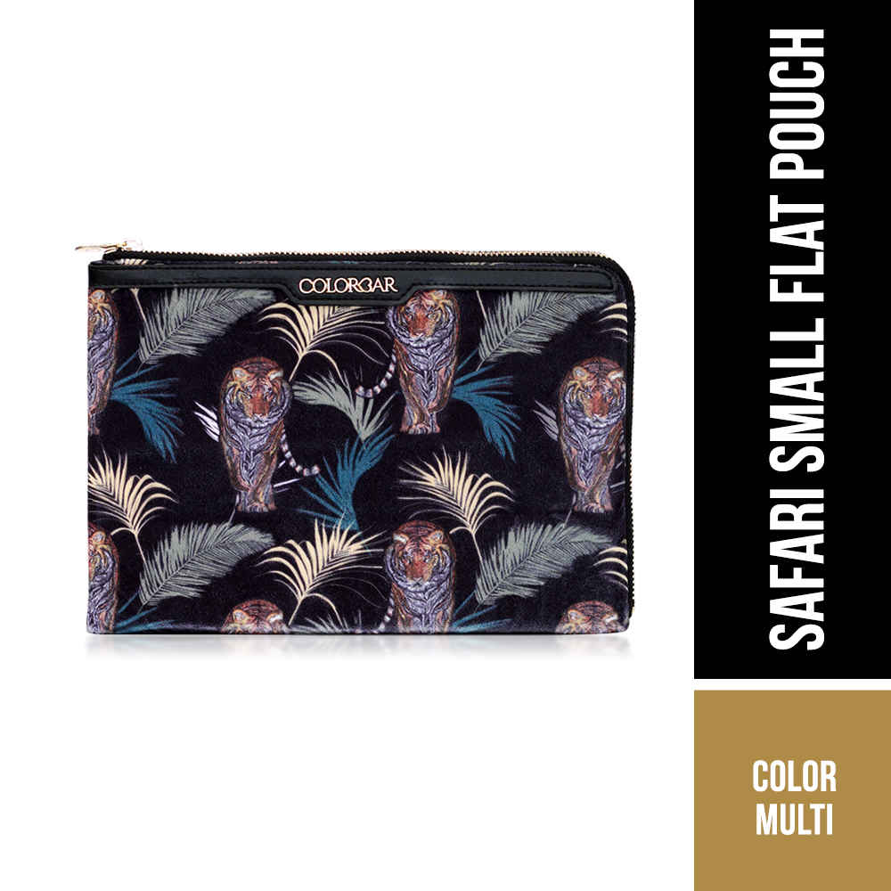 Buy Colorbar Safari Small Flat Pouch - Multi 1 Pc - Purplle