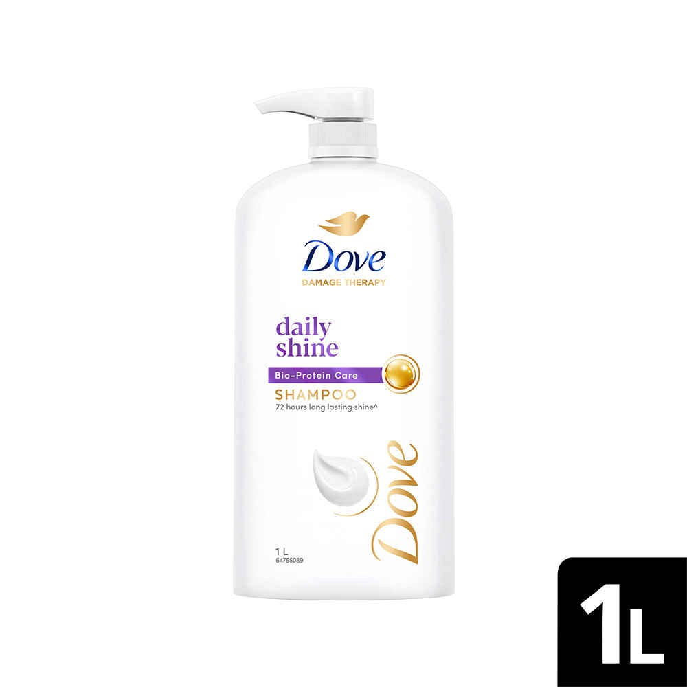 Buy Dove Daily Shine Shampoo 1 ltr - Purplle