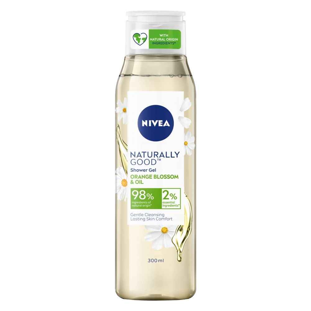 Buy NIVEA Naturally Good Body Wash, Orange Blossom & Oil Shower Gel, No Parabens, Vegan Formula, 98% Natural Origin Ingredients for Gentle Cleansing, (300 ml) - Purplle