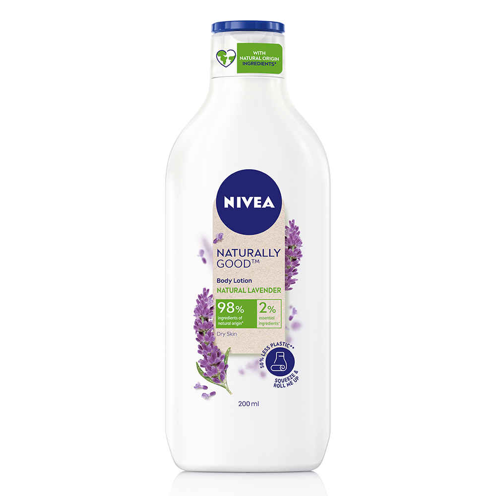 Buy NIVEA Naturally Good, Natural Lavender Body Lotion, For Dry Skin, No Parabens, 98% Natural Origin Ingredients, (200 ml) - Purplle