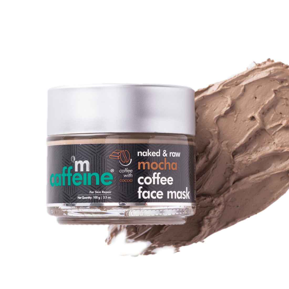 Buy mCaffeine Skin Repair Mocha Coffee Face Mask for Glowing Skin | Clay Mask for Face - Fights Damage, Tones Skin & Controls Sebum | Paraben & Mineral Oil Free Mask for All Skin Types (100gm) - Purplle