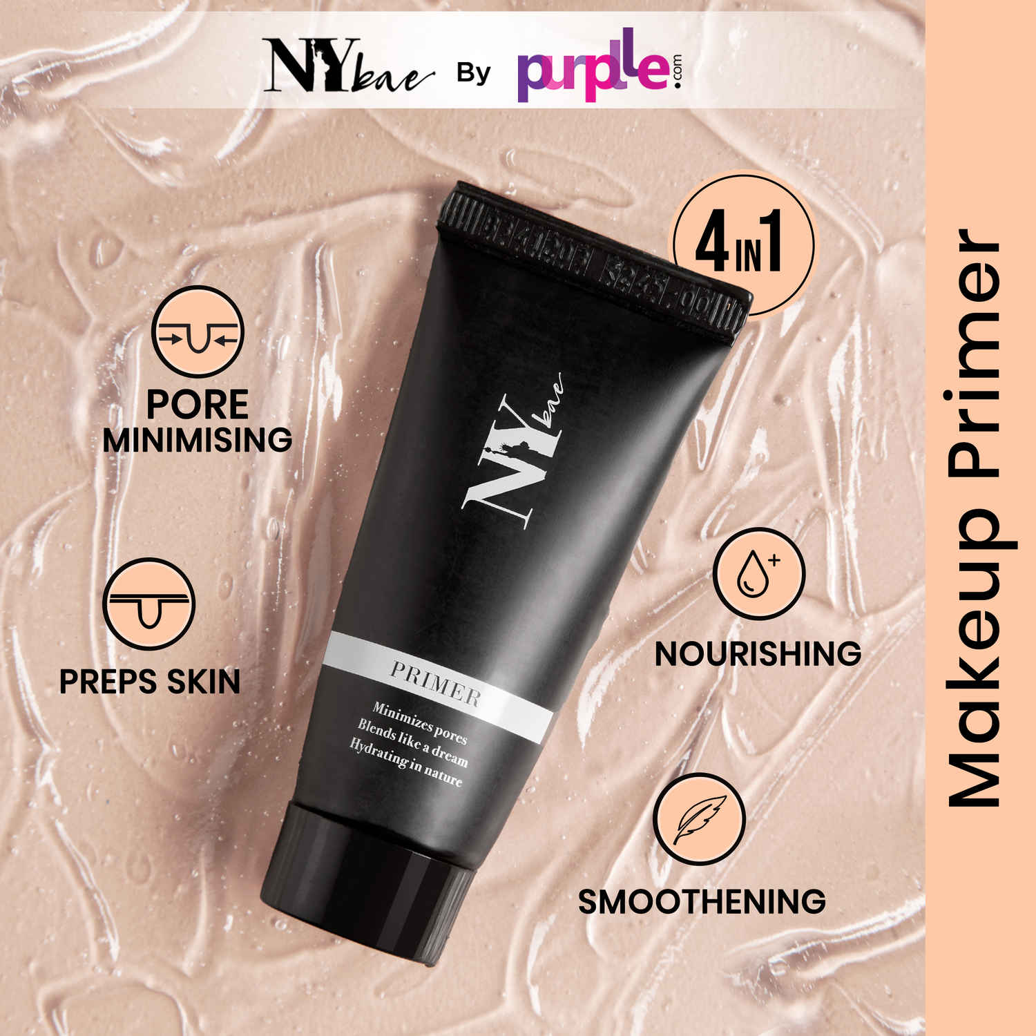 Buy NY Bae Face Primer | Everyday Primer | Vitamin E | Moisturizing | Minimizes Pores | Long Lasting Makeup | 15 g - Purplle