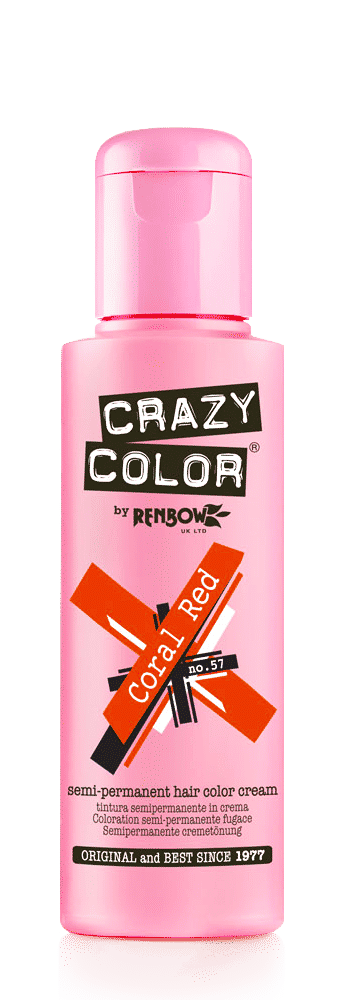 Buy Crazy Color CORAL RED-57 - 100 ml Bottle - Purplle