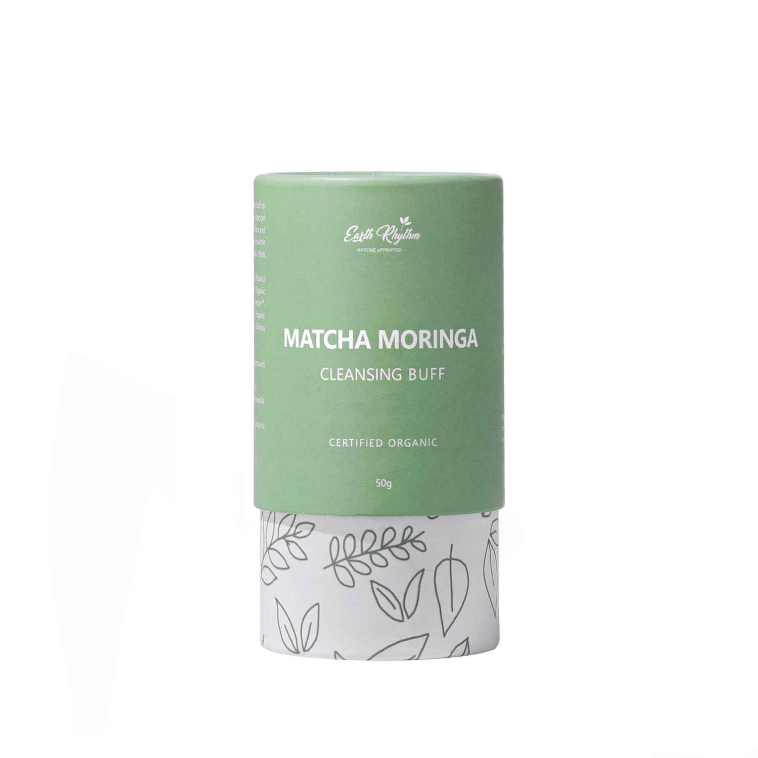 Buy Earth Rhythm Matcha Moringa Cleansing Buff | Certified Organic | Boost Collagen, Fight Acne, Detoxify Skin | Men & Women - 50 G - Purplle