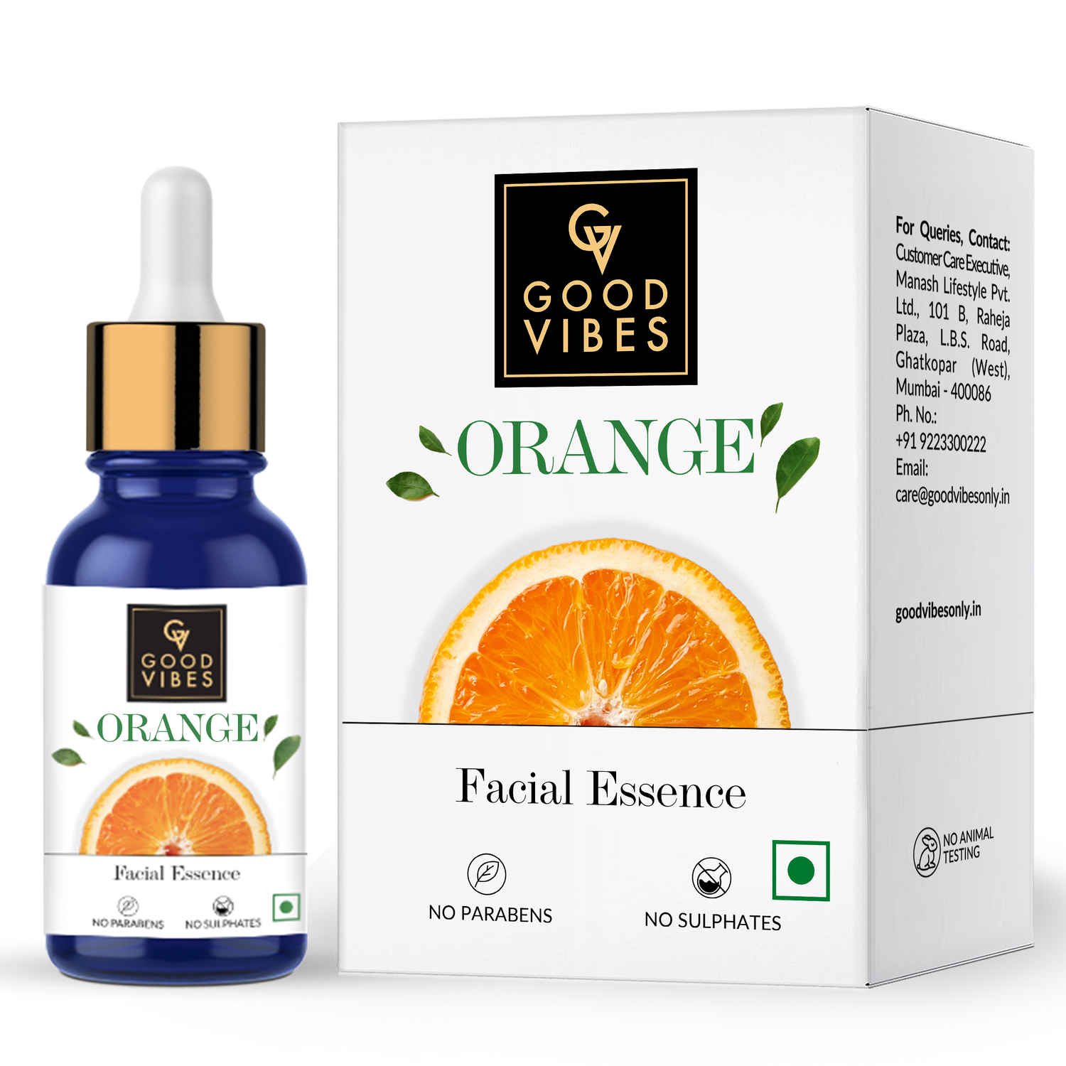 Buy Good Vibes Facial Essence - Orange (10 ml) - Purplle