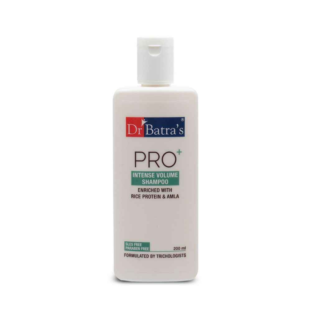 Buy Dr.Batra`s Pro+ Intense Volume Shampoo Enriched With Rice protein & Amla - 200 ml - Purplle
