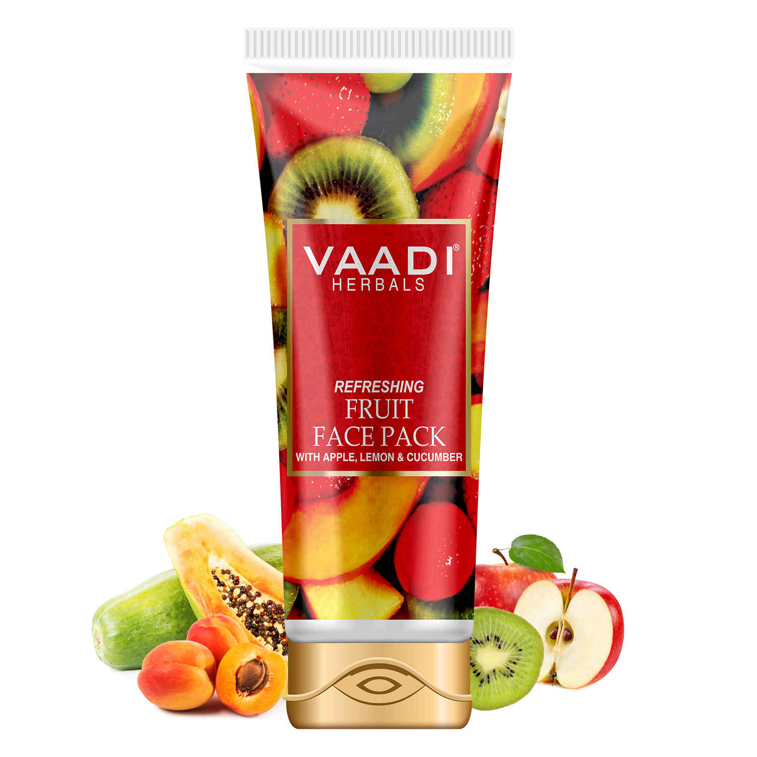 Buy Vaadi Herbals Refreshing Fruit Pack With Apple, Lemon & Cucumber (120 g) - Purplle