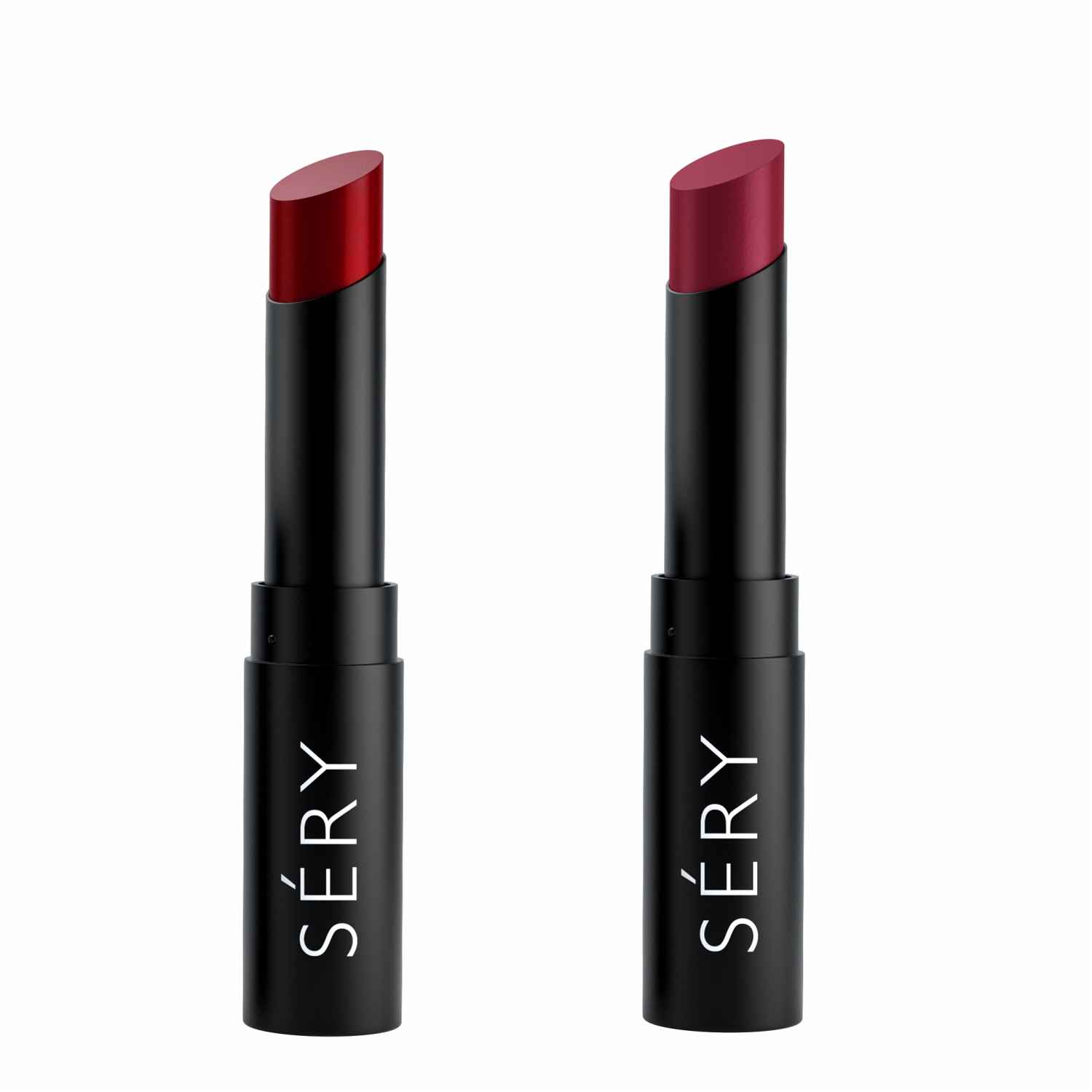 Buy SERY Sery Matte and Creamy Lipstick Combo Cml04, Romantic Red + Mad Mauve, 3.5 g with Combo offer - Purplle