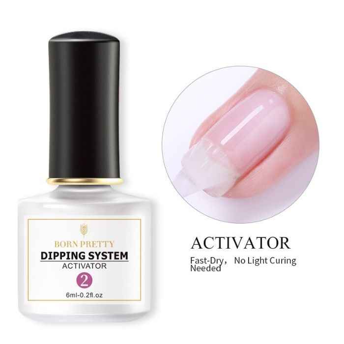 Buy BORN PRETTY 6ml Dipping Nail Powder System Liquid Activator Brush Nail Art Natural Dry Without Lamp Cure (BP-6ml-Activat) - Purplle