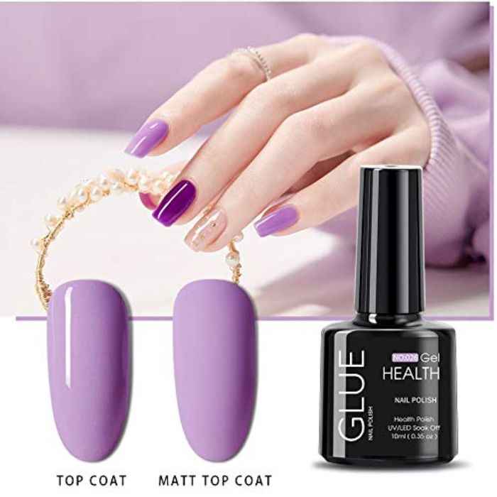 Buy GLUE UV Nail Gel Polish All For Manicure Hybrid Nail Varnish Semi Permanent LED Gel Painting (GL-10ml-026) - Purplle