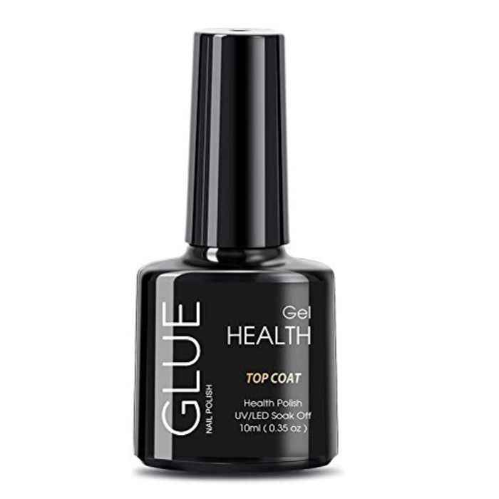 Buy GLUE 10ml Top Coat foundation gel Polish UV LED Nail Polish Semi Varnish Permanent Gel (GL-10ml-Top) - Purplle