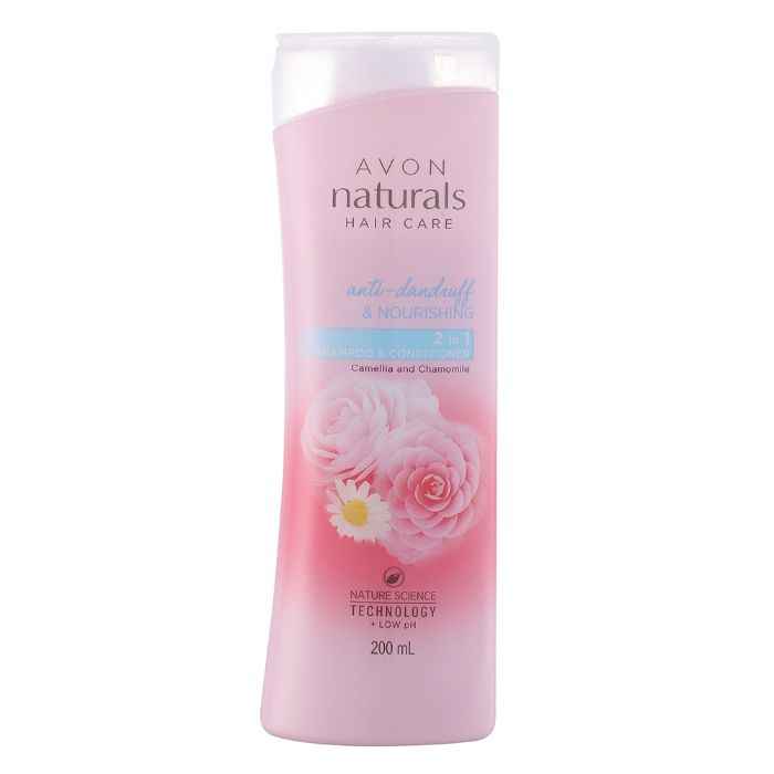 Buy Avon Naturals Anti-Dandruff Nourishing Camellia-Chamomile-2-in-1-Shampoo & Conditioner - Purplle
