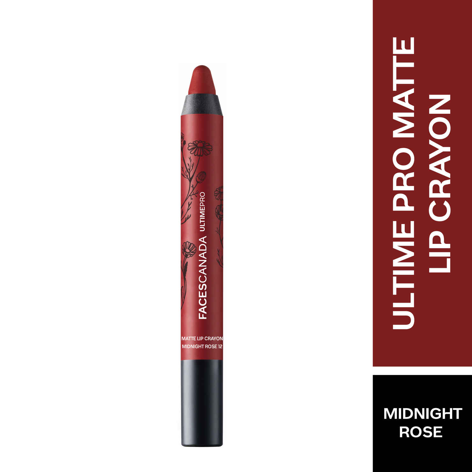 Buy Faces Canada Lip Crayon Midnight Rose & Eye Pencil Solid Black 4 gm - Purplle
