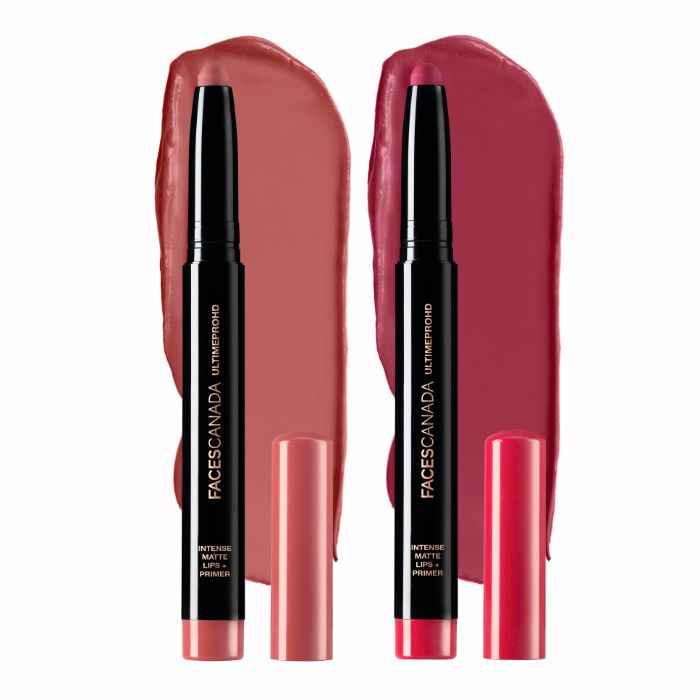 Buy Faces Canada HD Matte Lipstick Tea Rose & Bold Wine 2.8 gm - Purplle