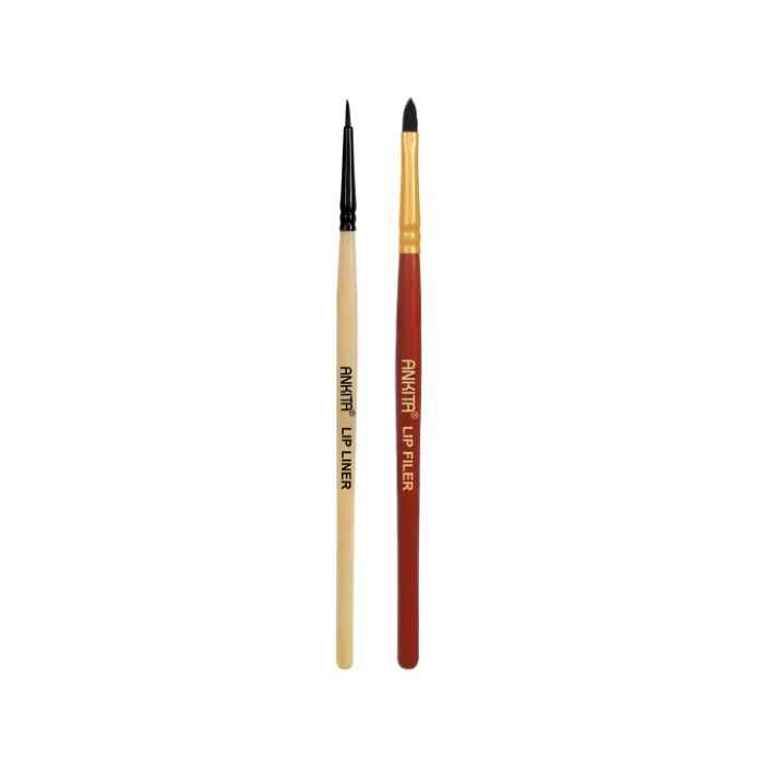 Buy Ankita Combo of Premium Quality Lip Liner Brush with Lip Filler Brush (Lip Liner+Lip Filler) - Purplle