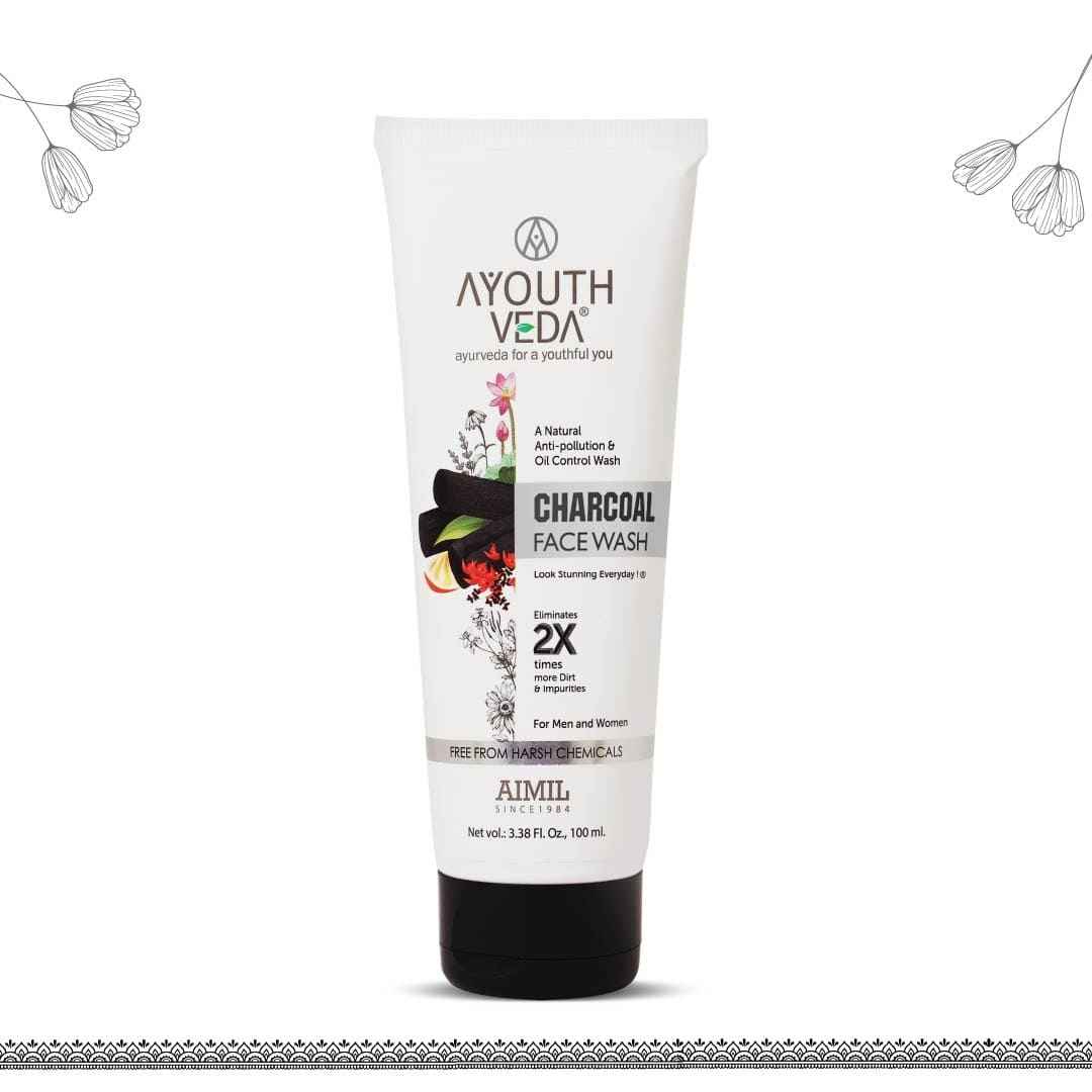 Buy Ayouthveda Charcoal Face Wash (100 Ml) - Purplle